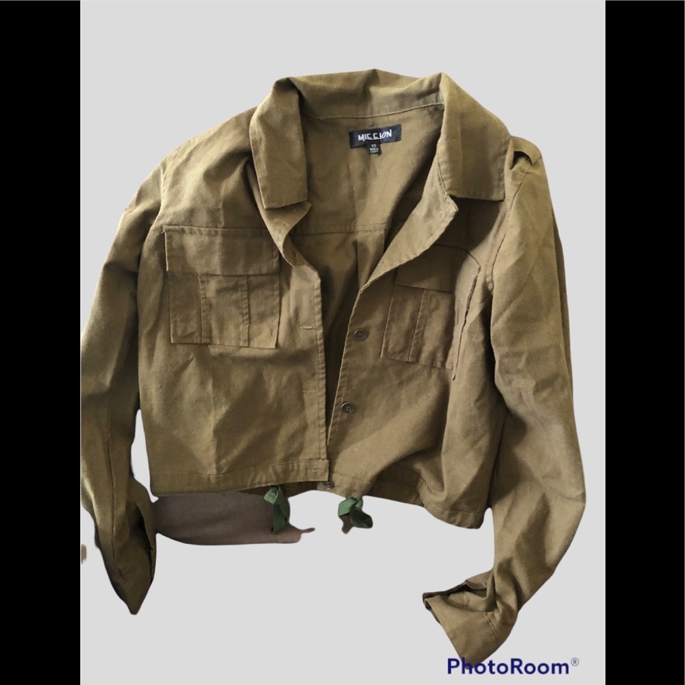 MIEEION army green jacket